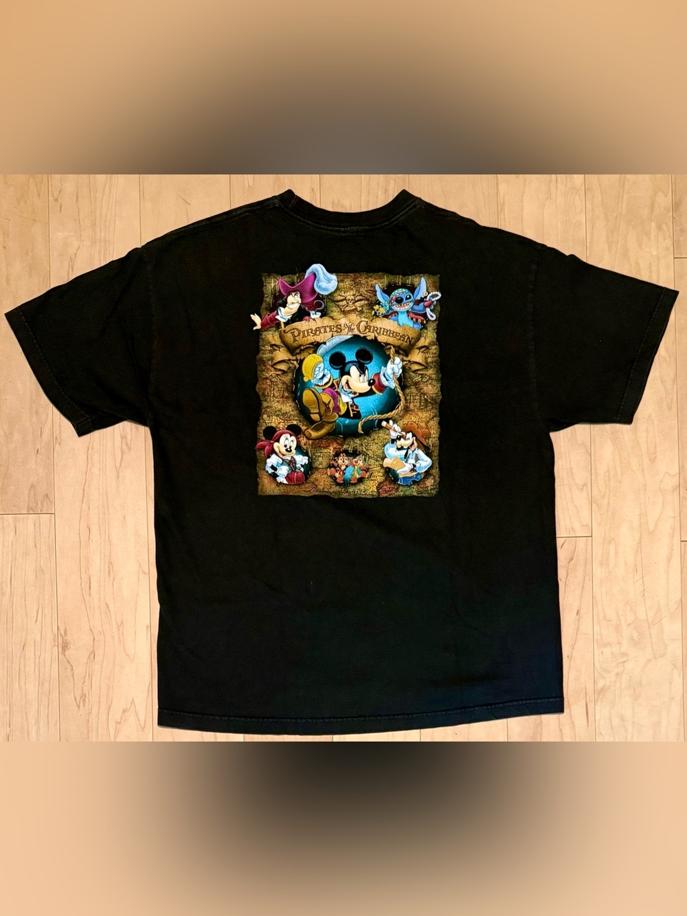 Disney Cruise Line DCL Pirates in the Caribbean T-Shirt Mickey Mouse Unisex XL